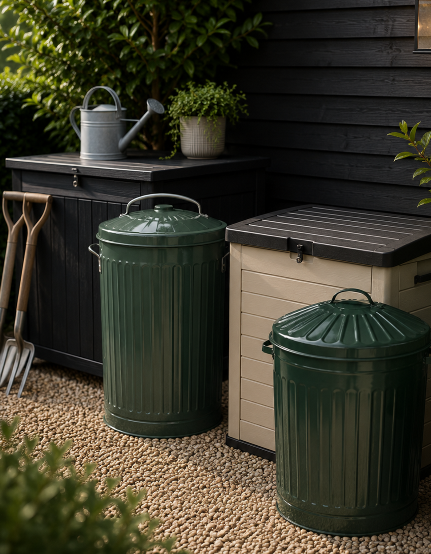 Outdoor storage and garden organisation