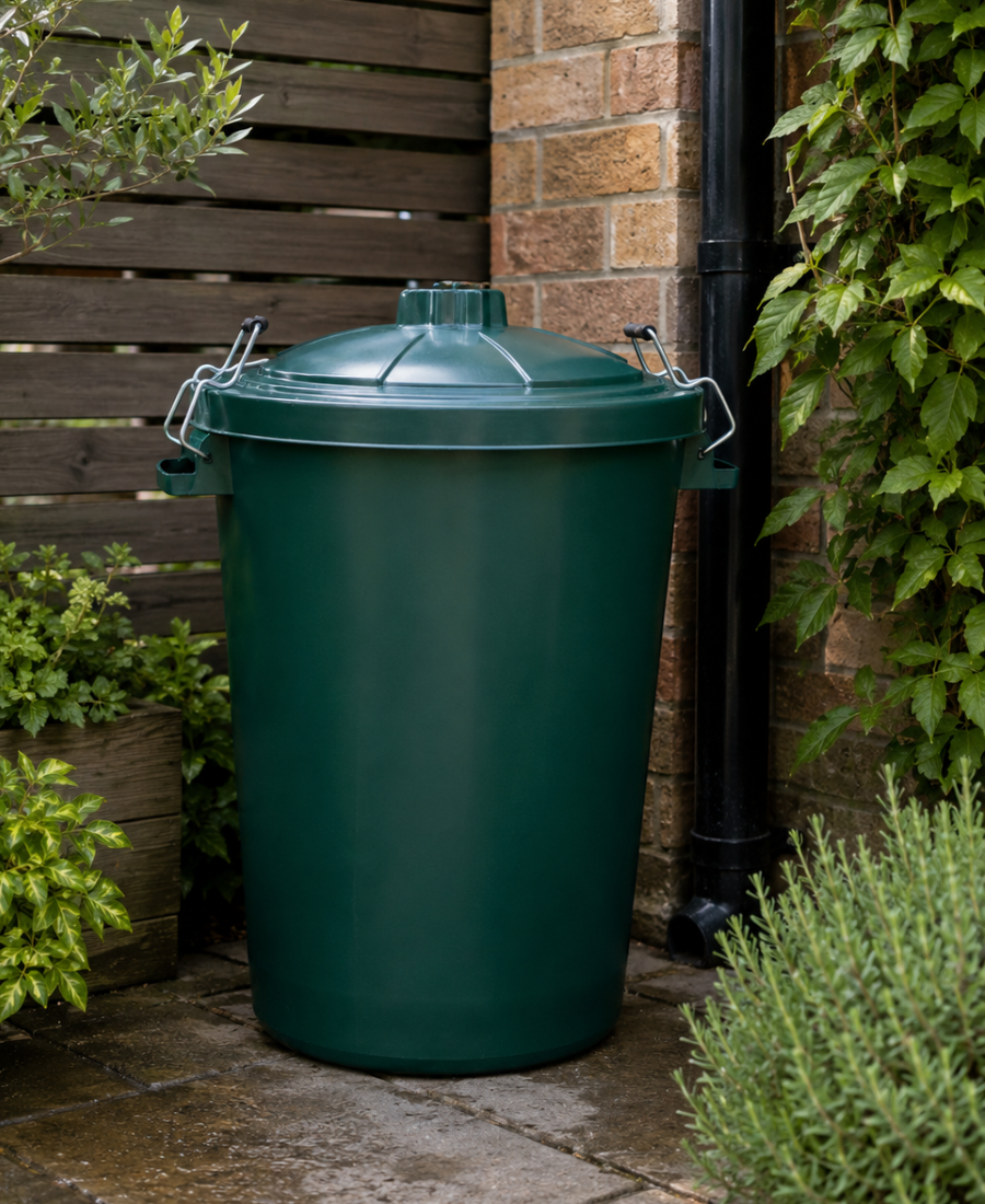 80L Clip Lock Lid Garden Bin